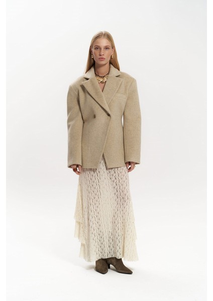 Naica Bej Belden Oturmalı Blazer fiyatları