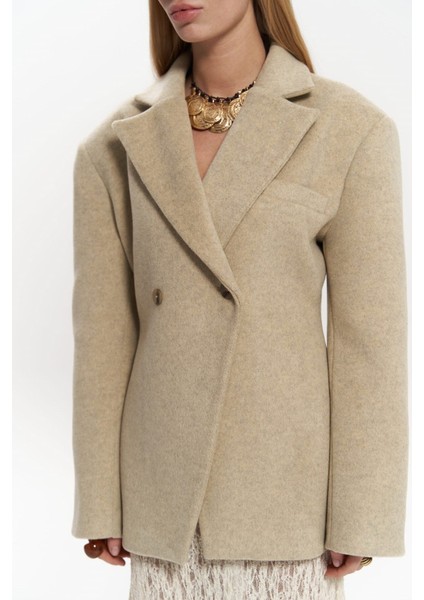 Naica Bej Belden Oturmalı Blazer indirimleri