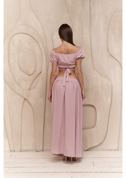 Indriya Lila Crop Etek Takım fırsatları