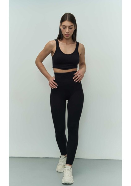 Niko Fitilli Siyah Crop indirimleri