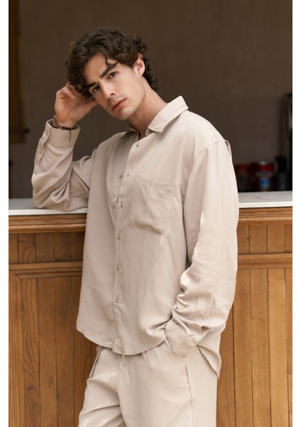 Jonathan Erkek Bej Gömlek Pantolon Takım fırsatları