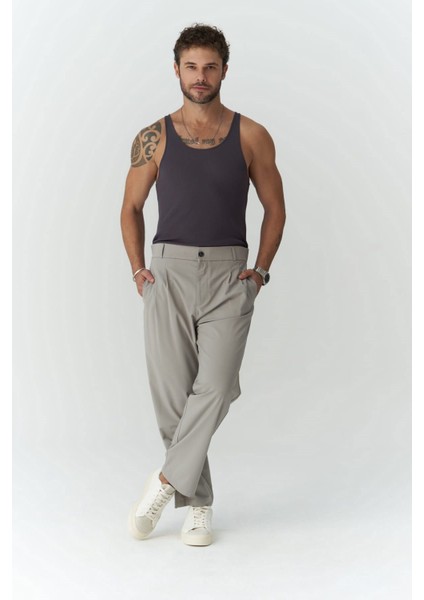 Declan Erkek Gri Pantolon fırsatları