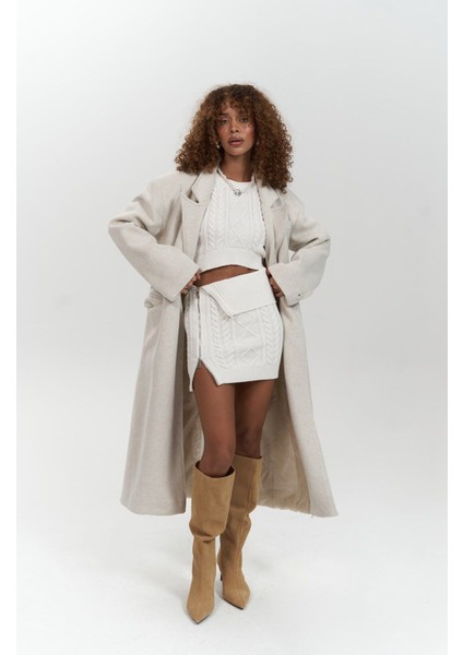 Ophelia Bej Masculine Kaban