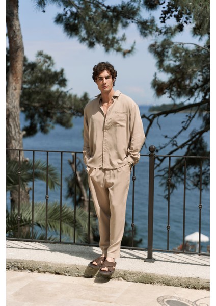 Jonathan Erkek Koyu Vizon Gömlek Pantolon Takım fiyatları