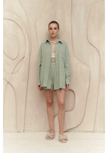 Cosmos Çağla Müslin Şort Takım fiyatları