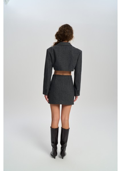 Elegant Antrasit Ceket-Etek Takım indirimleri