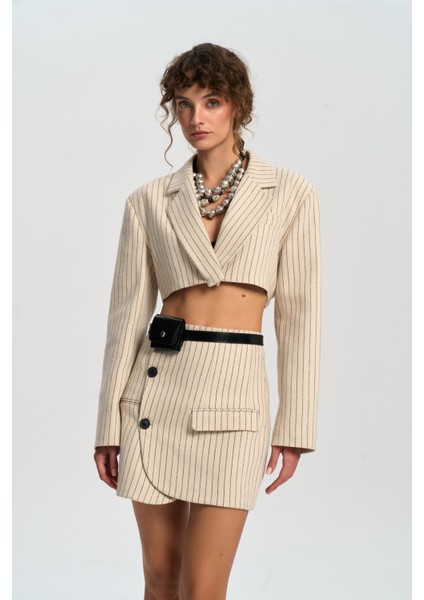 Elegant Bej Ceket-Etek Takım modelleri