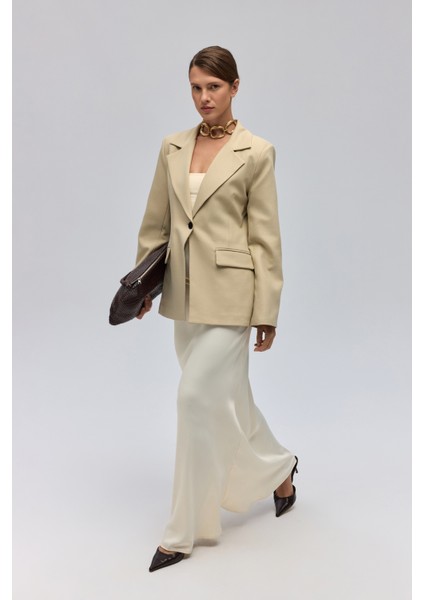 Lecco Dar Kesim Olive Green Blazer fiyatları