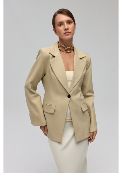 Lecco Dar Kesim Olive Green Blazer modelleri