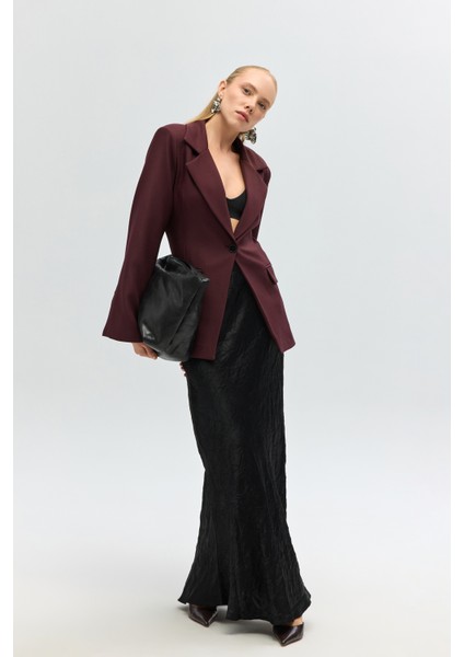 Lecco Dar Kesim Bordo Blazer