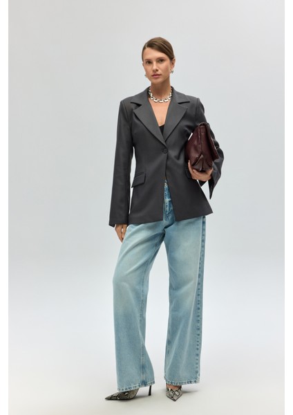 Lecco Dar Kesim Antrasit Blazer fiyatları