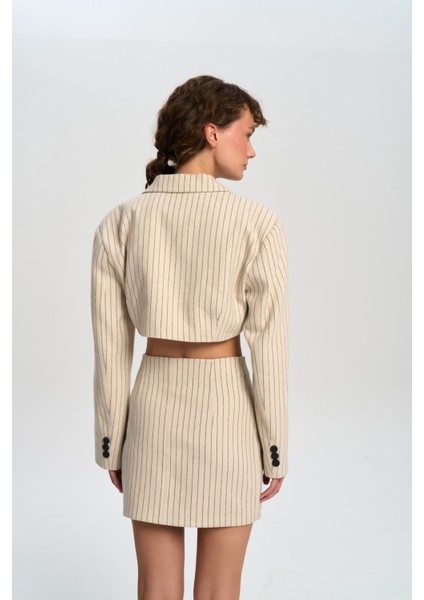 Elegant Bej Ceket-Etek Takım indirimleri