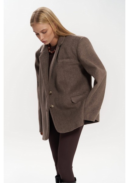 Howell Kahve Blazer Ceket modelleri