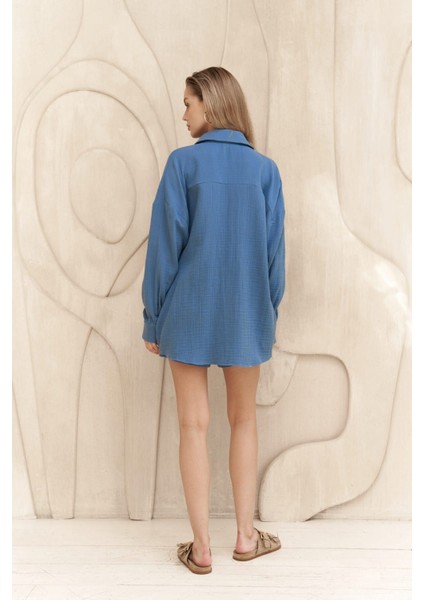 Cosmos Indigo Müslin Şort Takım fırsatları