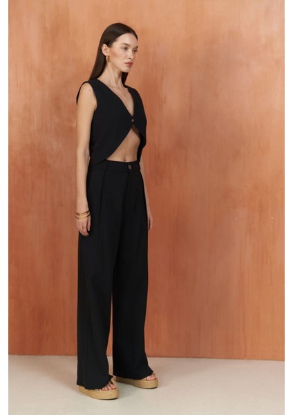 Montana Siyah Yelek Pantolon Takım modelleri