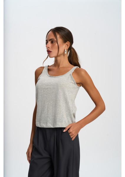 Salnor Basic Gri Crop fırsatları