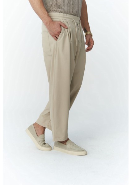 Kenway Bağcık Detaylı Bej Erkek Pantolon fırsatları