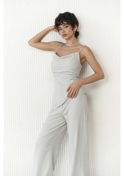 Javier Gri Bluz Pantolon Takım