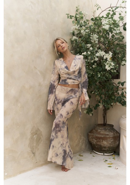 Pnaisyonist Uzun Kol Sarı Crop Etek Takım fırsatları