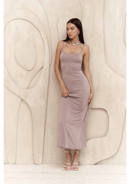 - -Ferry Lila Basic Elbise