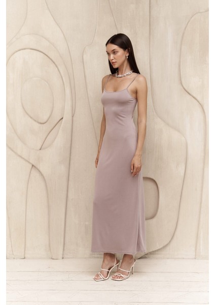 - -Ferry Lila Basic Elbise modelleri