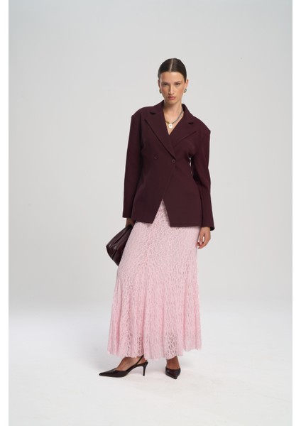 Allegany Bordo Bel Oturmalı Blazer fiyatları