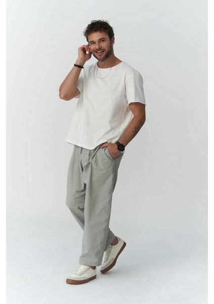 Kenway Bağcık Detaylı Gri Erkek Pantolon fiyatları