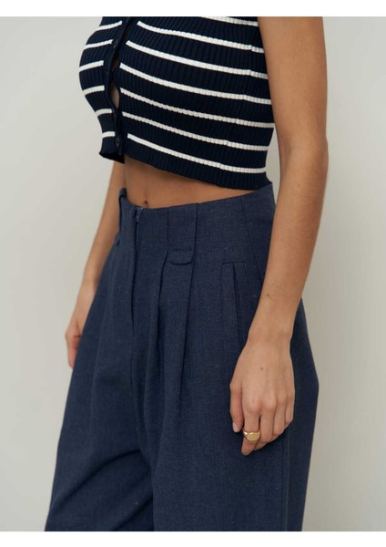 Carrot Lacivert Keten Pantolon fiyatları