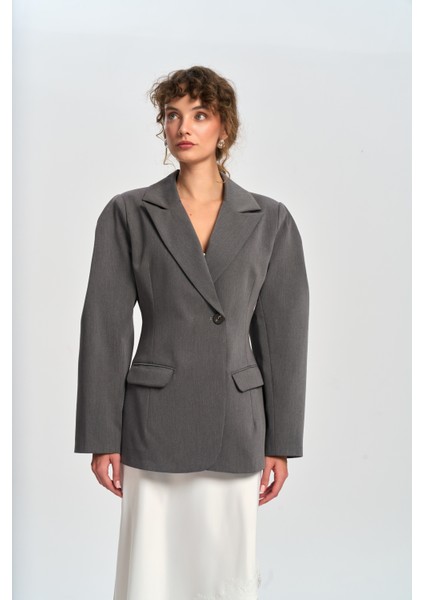 Briella Belden Oturtmalı Füme Blazer modelleri