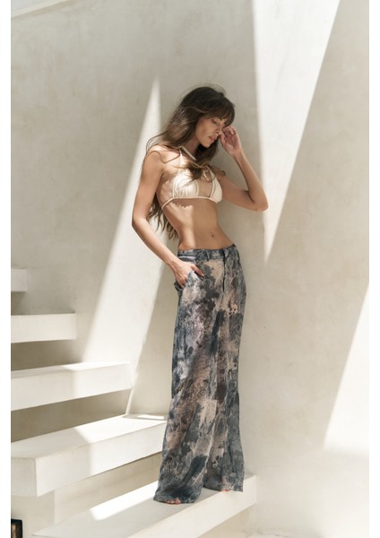 Budiono Transparan Patlı Antrasit Pantolon fiyatları