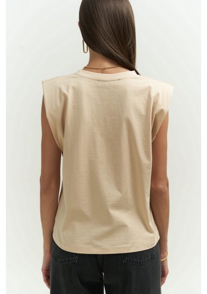 Armanda Vatkalı Vizon T-Shirt fırsatları