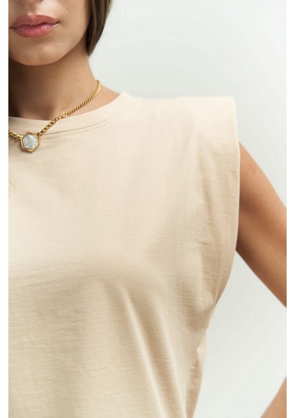 Armanda Vatkalı Vizon T-Shirt indirimleri