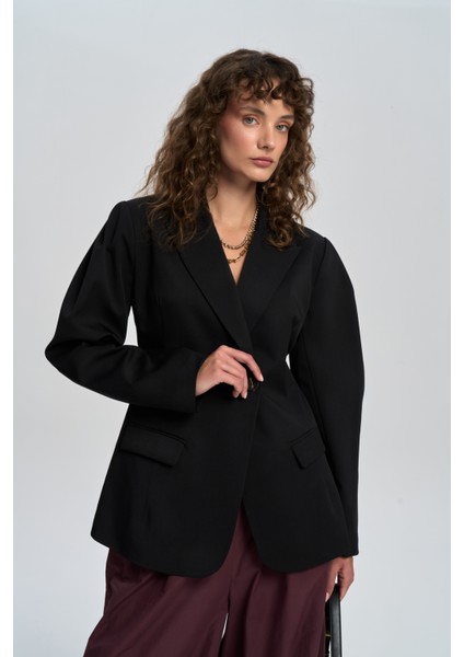 Briella Belden Oturtmalı Siyah Blazer fiyatları