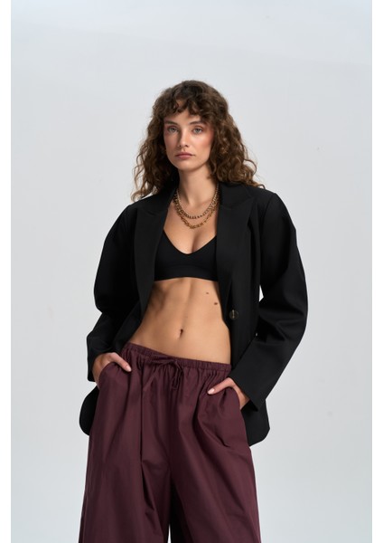 Briella Belden Oturtmalı Siyah Blazer fırsatları