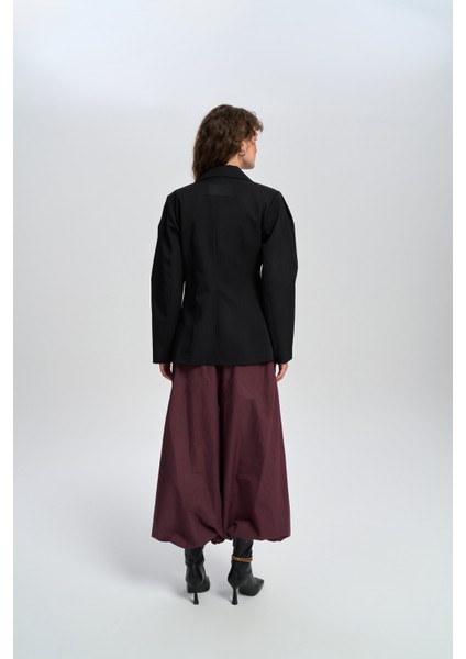 Briella Belden Oturtmalı Siyah Blazer indirimleri