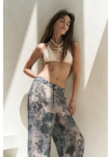 Budiono Transparan Patlı Antrasit Pantolon fırsatları