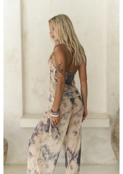 Sulliven Fırfır Detay Sarı Crop Pantolon Takım fırsatları