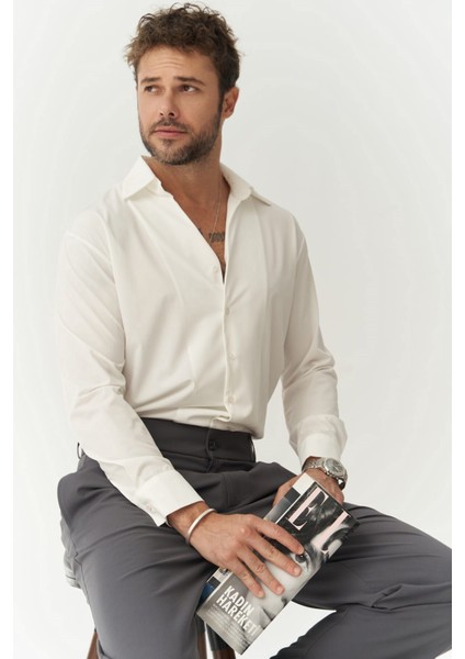 Conroy Erkek Beyaz Gömlek