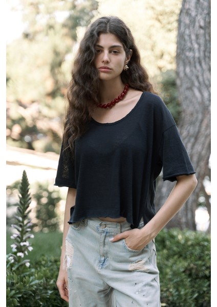 Ripley Yarım Kol Siyah T-Shirt indirimleri