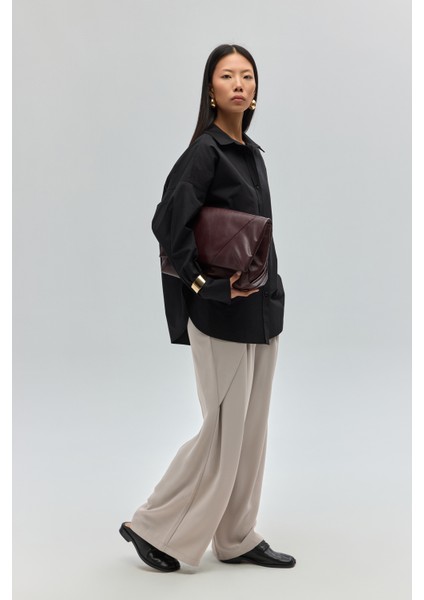 Phoebe Oversize Siyah Gömlek modelleri