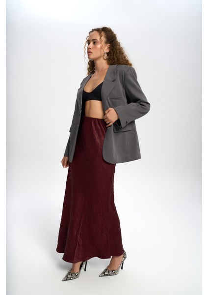 Volda Yaka Detay Antrasit Blazer modelleri