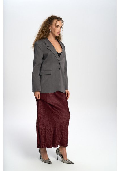 Volda Yaka Detay Antrasit Blazer fırsatları