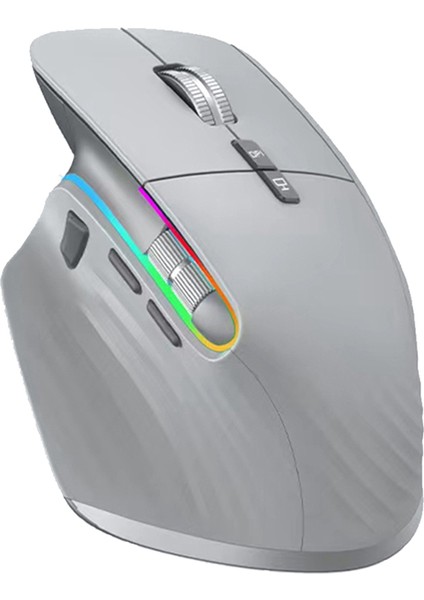 Kablosuz Fare Bluetooth 5.0 Fare 2.4g Kablosuz Taşınabilir Optik Fare Ergonomik Sağ El Bilgisayar Fareleri Gri (Yurt Dışından) fırsatları