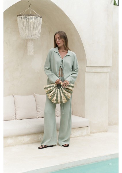 Bali Boncuklu Çağla Müslin Takım fiyatları