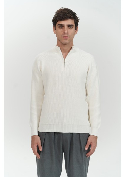 Mathis Ekru Balıkçı Yaka Erkek Triko Kazak fiyatları