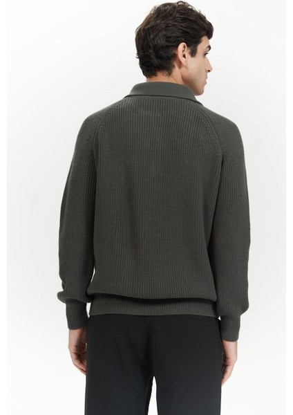 Vander Düğme Detay Antrasit Erkek Triko Kazak fırsatları