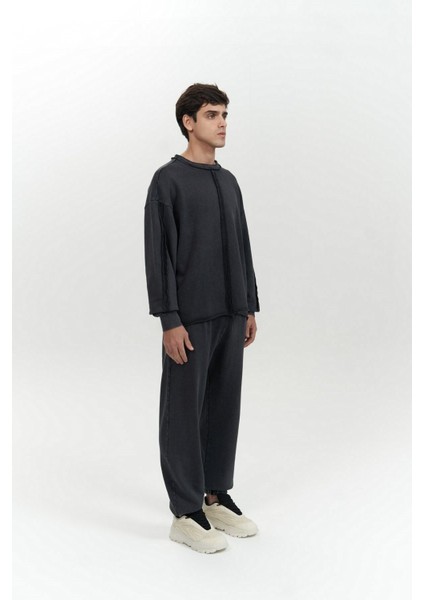 Renee Yıkamalı Siyah Erkek Eşofman Takım fiyatları