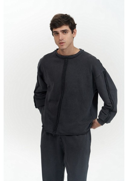 Renee Yıkamalı Siyah Erkek Eşofman Takım modelleri