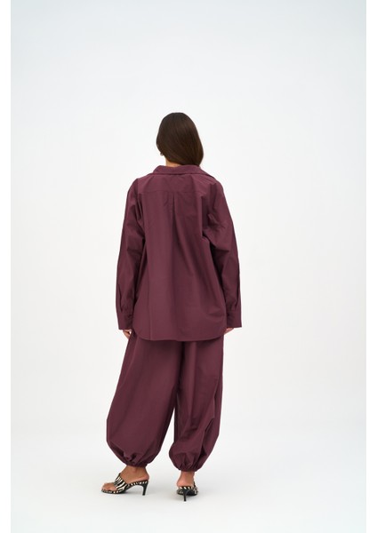 Josie Oversize Bordo Gömlek indirimleri