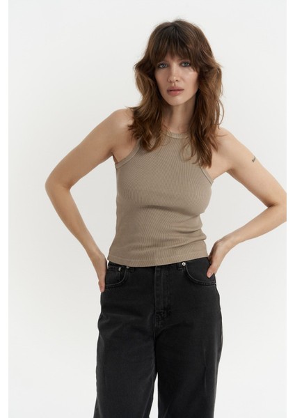 Bone Haki Yıkamalı Fitilli Crop fiyatları